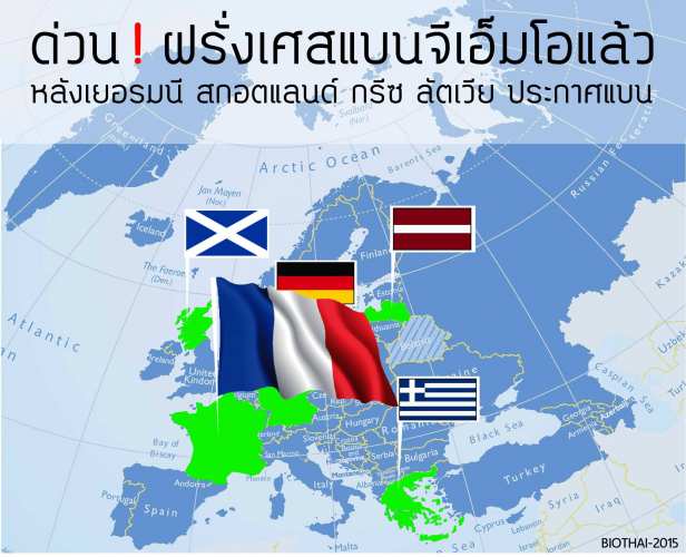 ฝรั่งเศสแบนจีเอ็มโอแล้ว